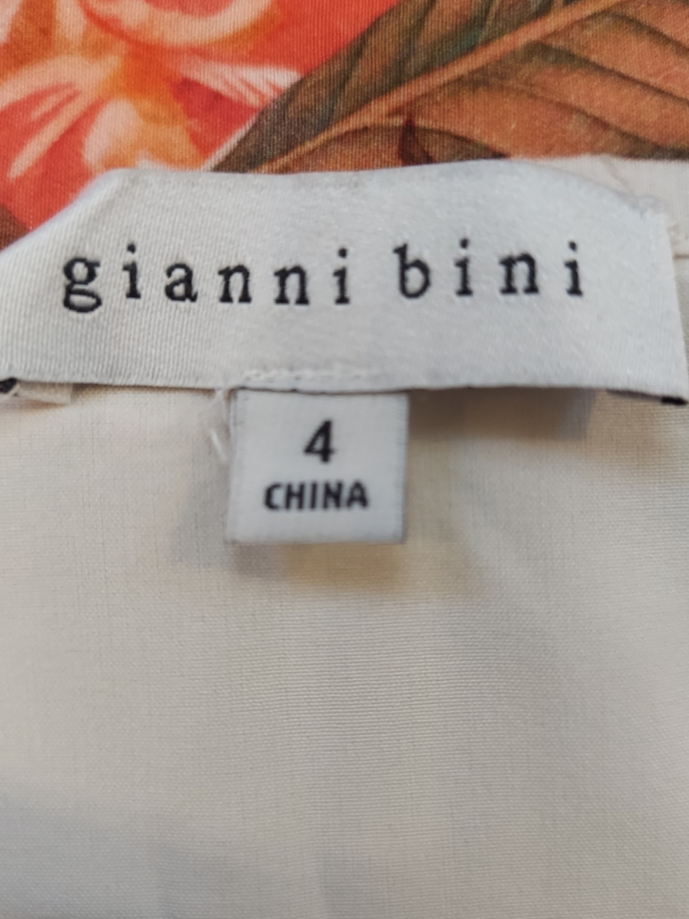 Gianni Bini Tropical Floral Wrap Skirt in White, Green & Coral Size 4 - Picture 7 of 9